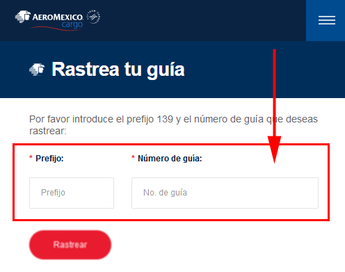 rastreo aeromexico cargo
